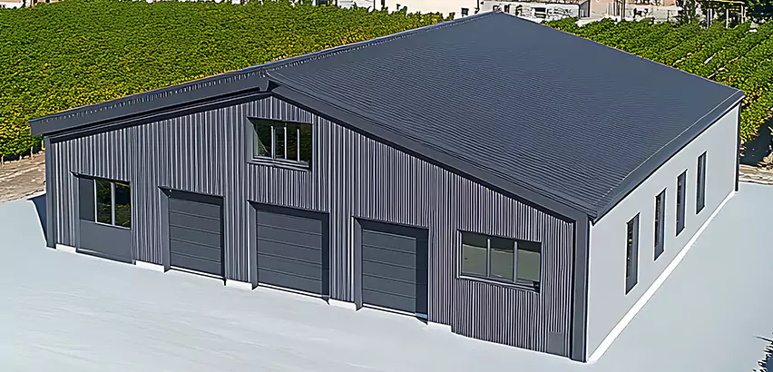 Corrugated Garage Roof Repair in Wheaton