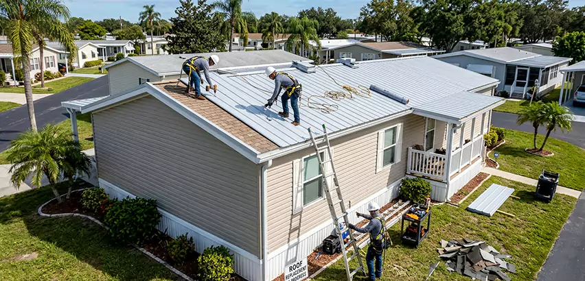 Mobile Home Metal Roof Replacement in Wheaton