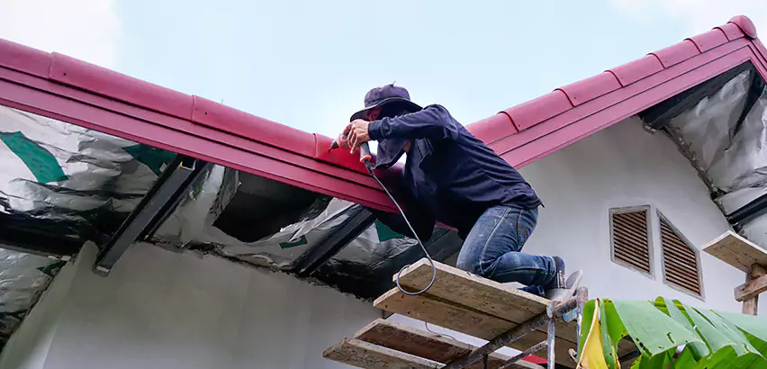 Residential Wind Damage Roof Repair in Wheaton